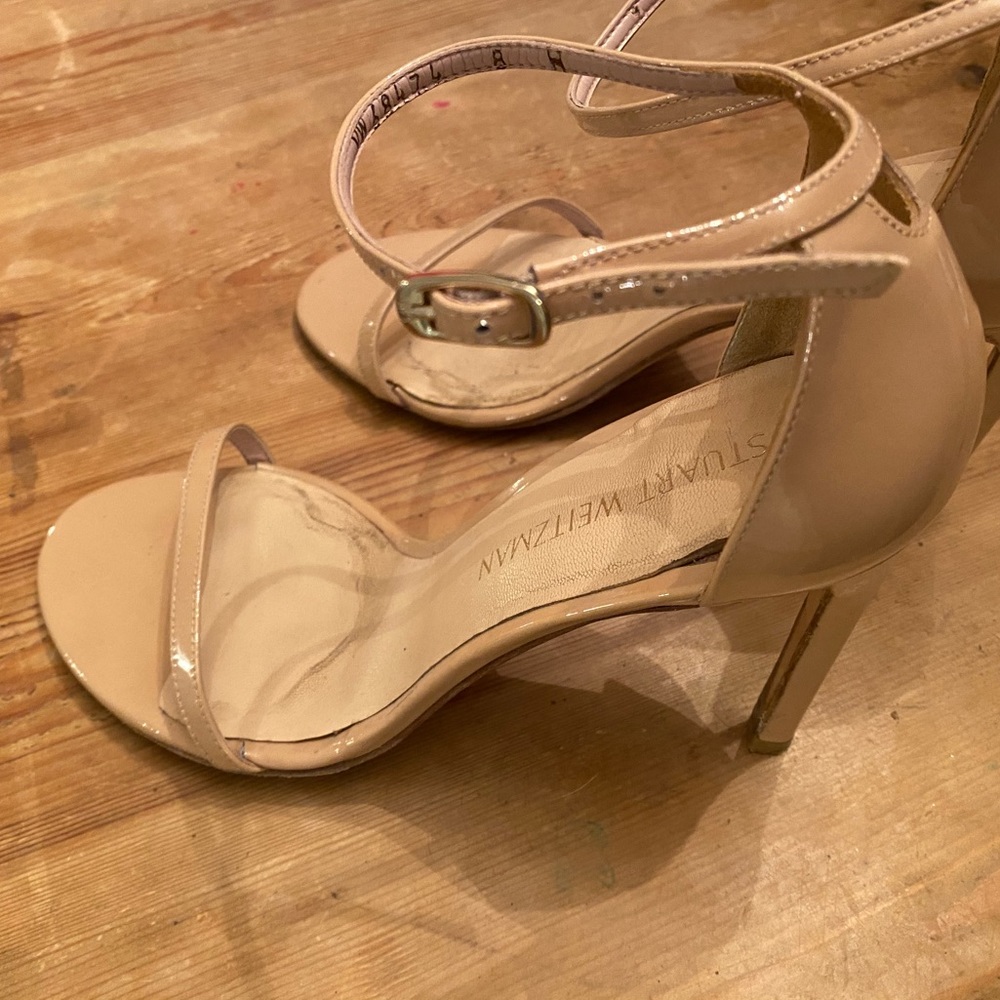 Patent Leather Nudistsong Heel by Stuart Weitzman (8W) - Picture 6 of 10